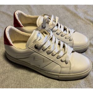 Zadig & Voltaire Size 39 9 Women White Leather Platform Sneakers Used